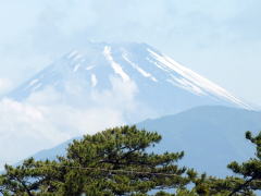 若山牧水記念館前からの富士山